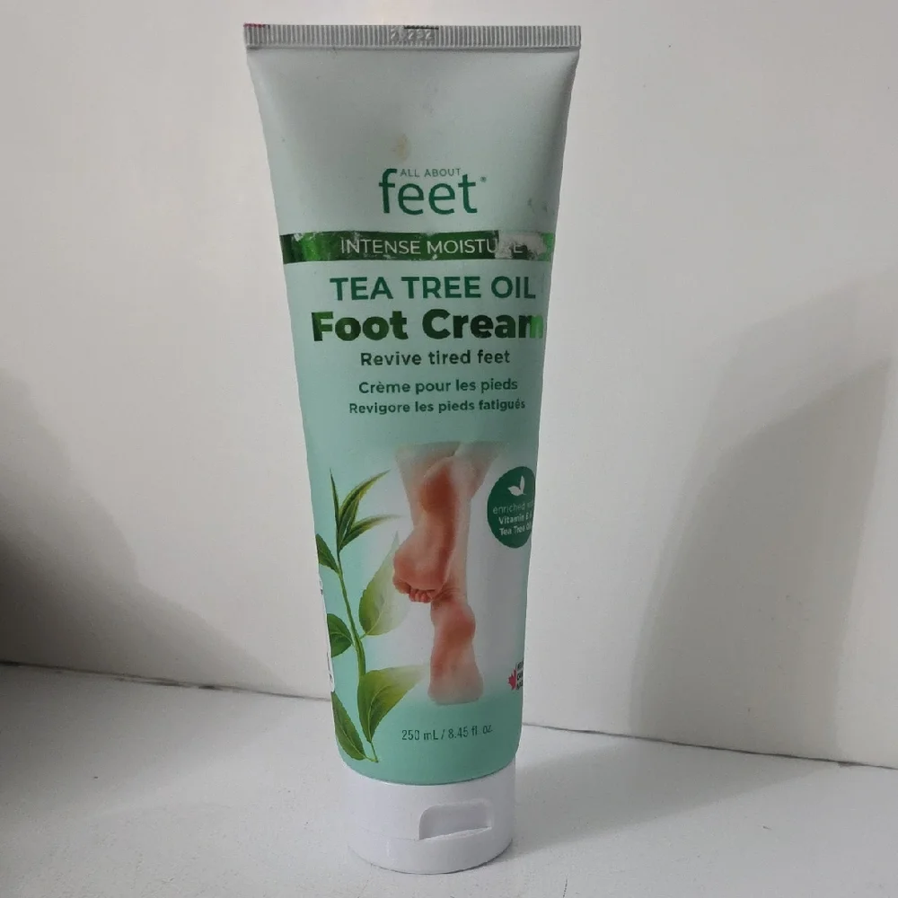 All About Feet Tea Tree Oil Foot Cream, New